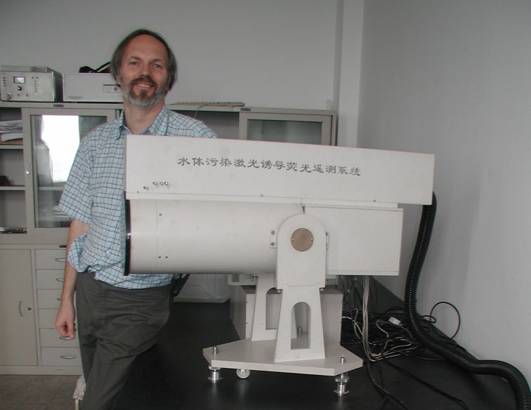 Jacek with a Chinese lidar in Hefei